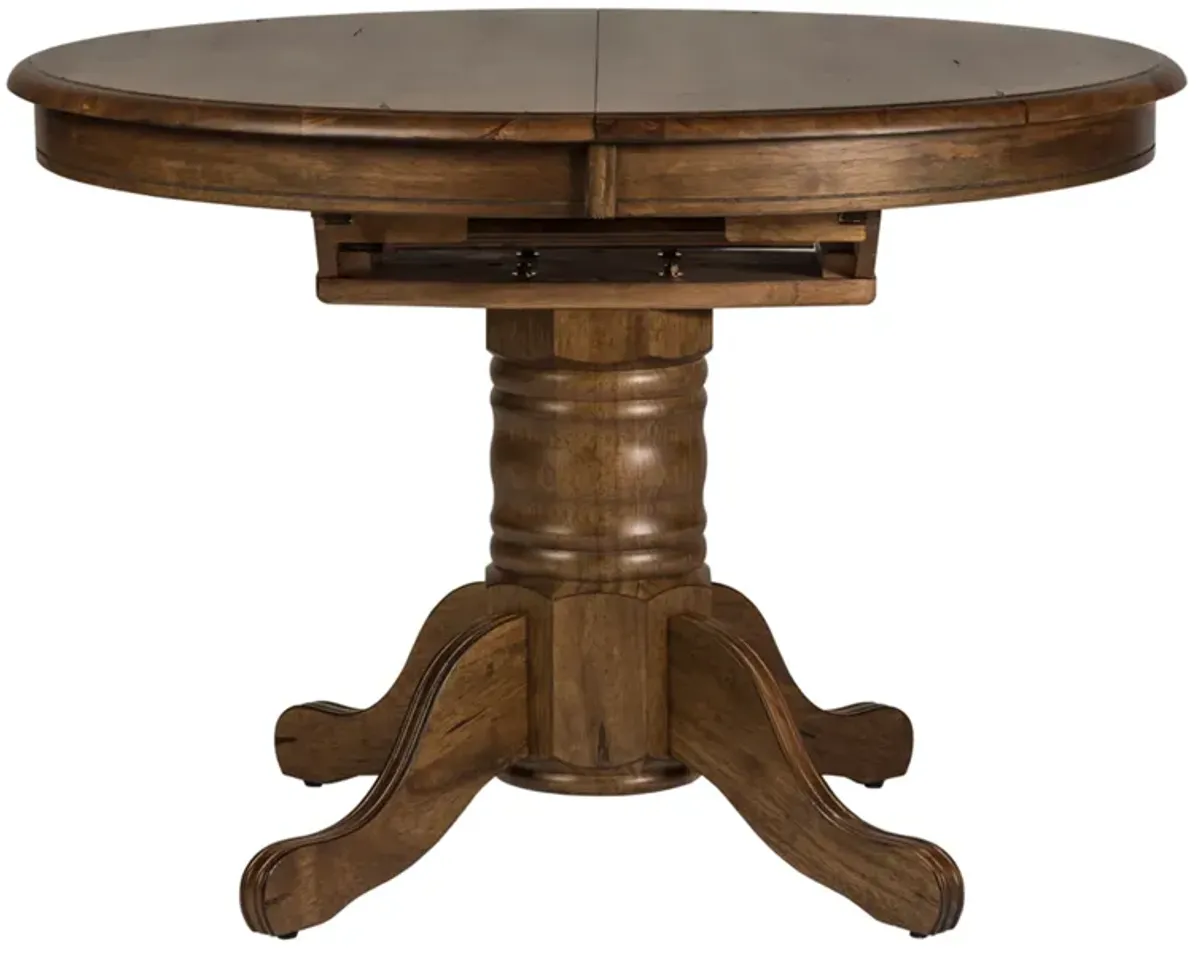 Liberty Furniture Carolina Crossing Oval Pedestal Casual Dining Table