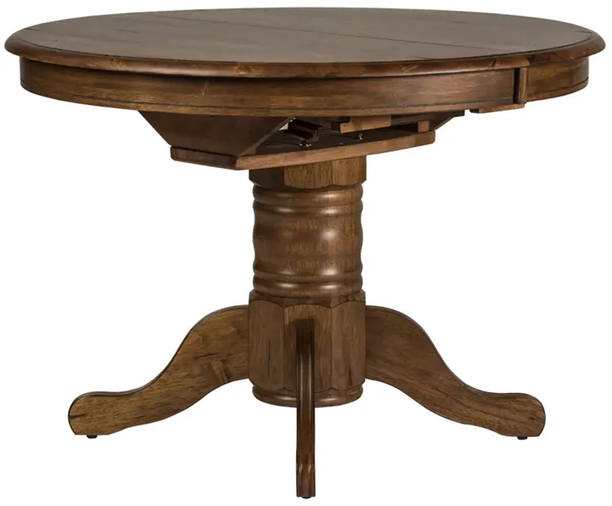 Liberty Furniture Carolina Crossing Oval Pedestal Casual Dining Table