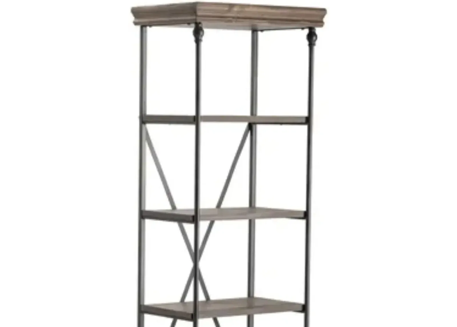 Crestview Covington Dark Brown/Black Etagere