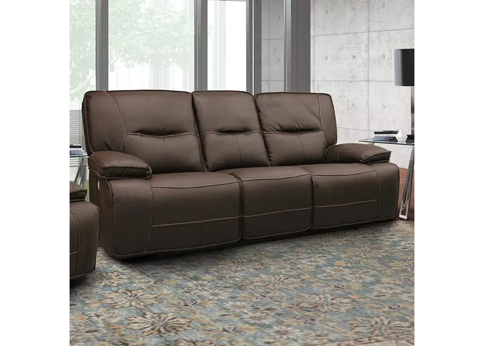 Parker House Spartacus Power Reclining Sofa in Chocolate Color