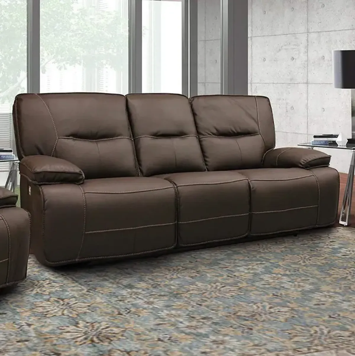 Parker House Spartacus Power Reclining Sofa in Chocolate Color