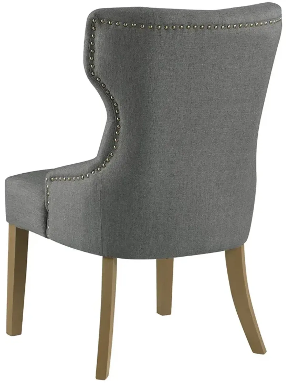 Coaster Baney Tufted Upholstered Dining Chair Grey & Rustic Grey