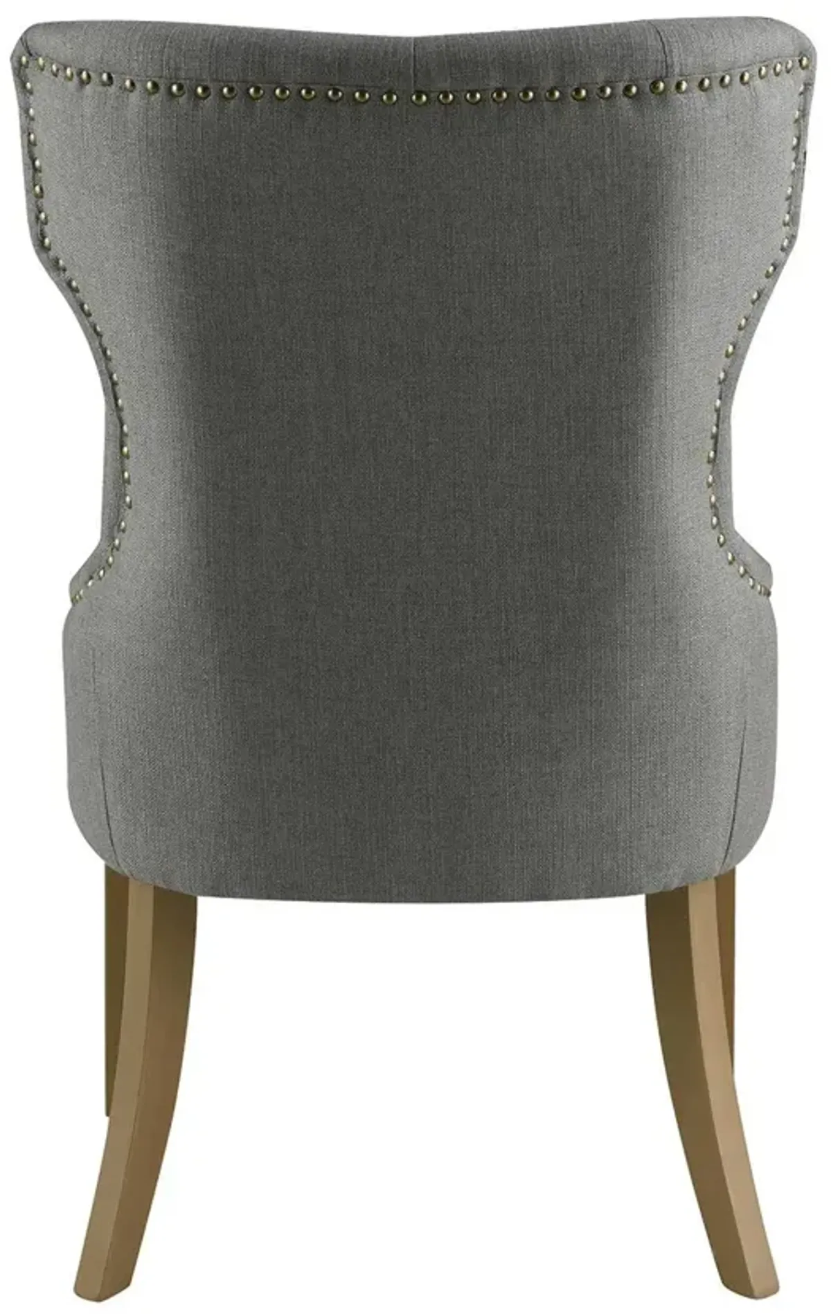 Coaster Baney Tufted Upholstered Dining Chair Grey & Rustic Grey