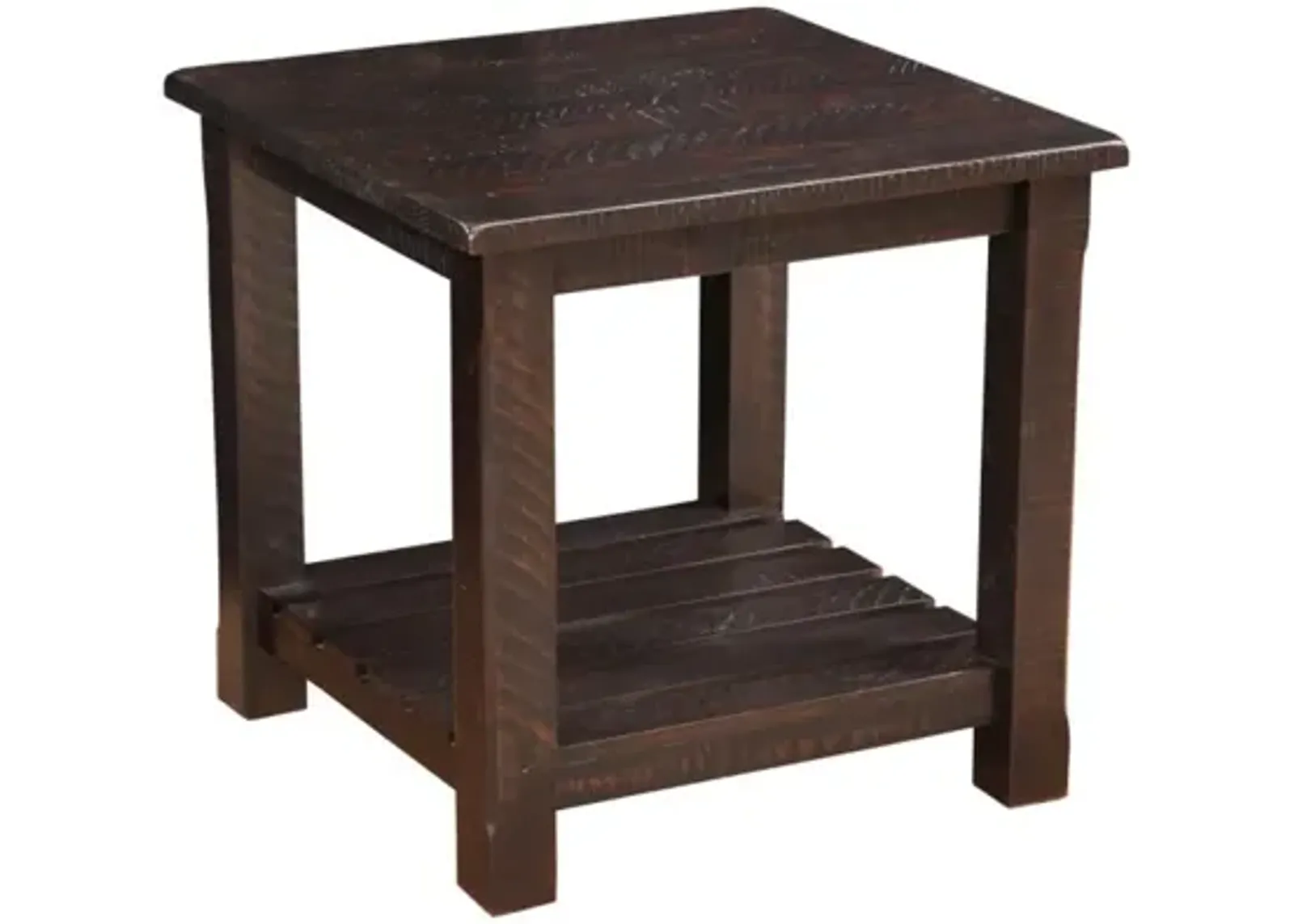 Martin Svensson Barn Door Collection End Table in Espresso