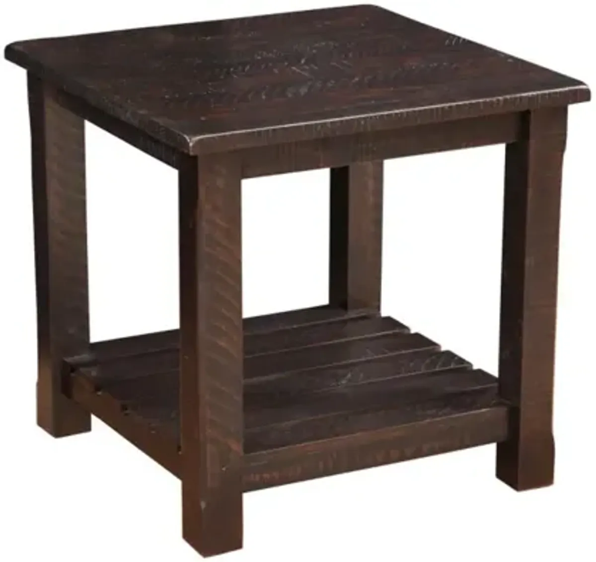 Martin Svensson Barn Door Collection End Table in Espresso