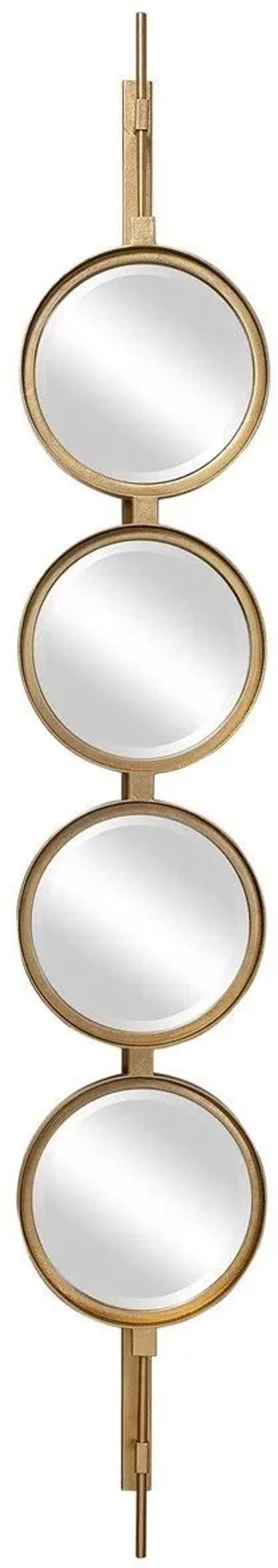 Uttermost Button Gold Mirror