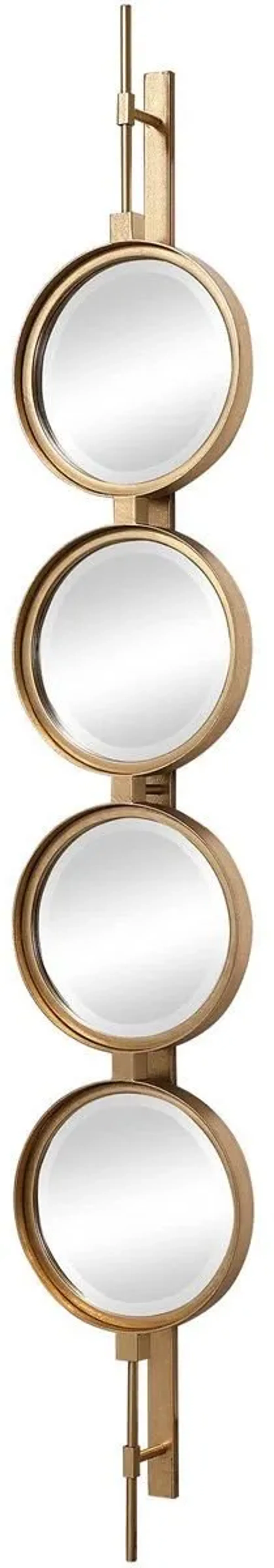 Uttermost Button Gold Mirror