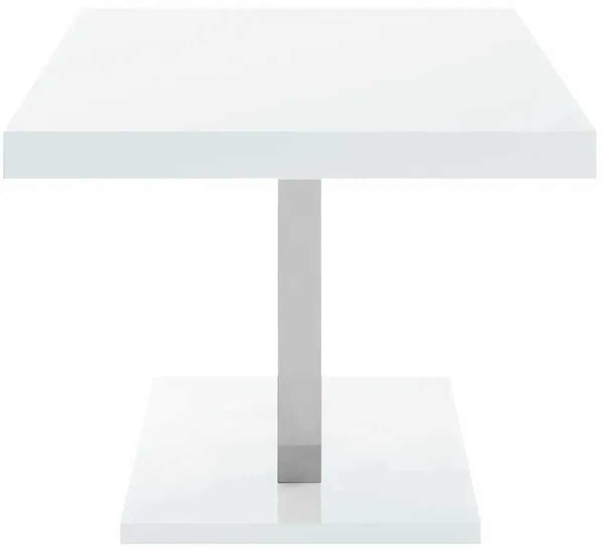 Coaster Brooklyn Rectangular 63 Inch Dining Table White High Gloss