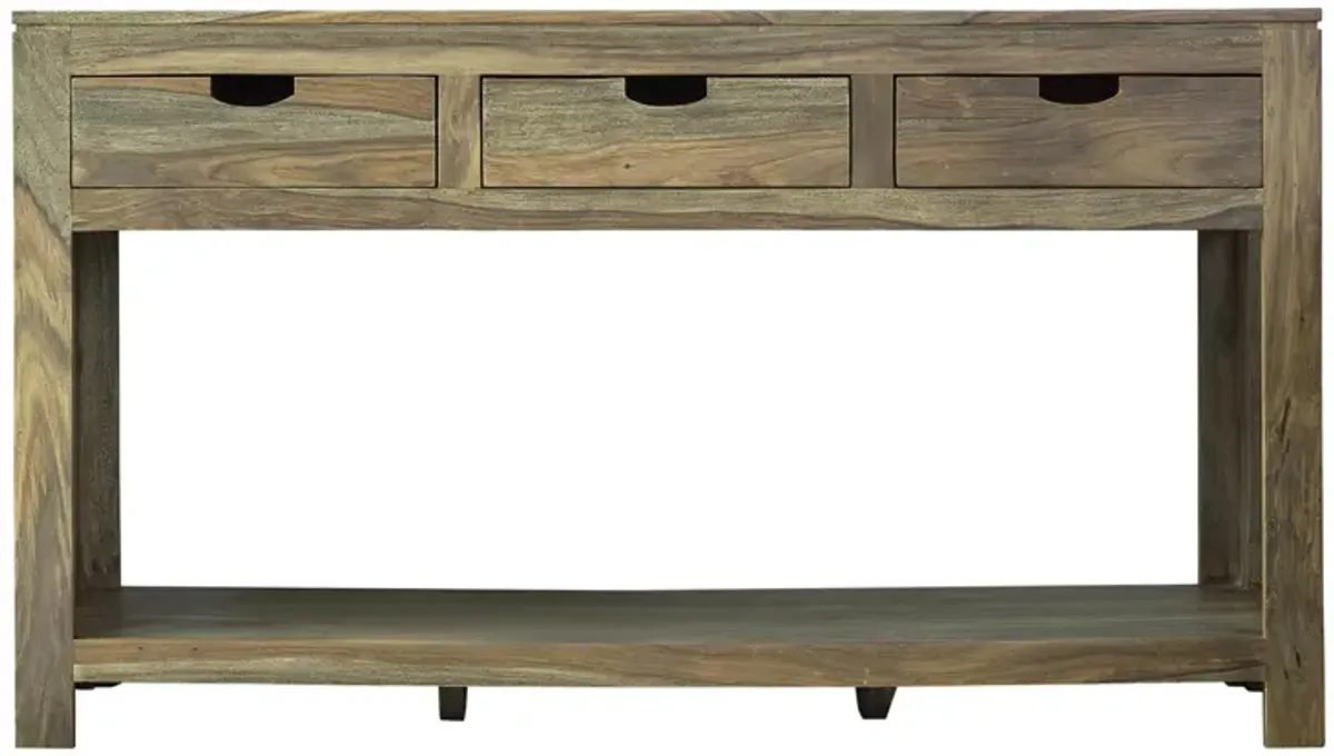 Coaster Esther 3-Drawer Wood Console Table Natural Sheesham