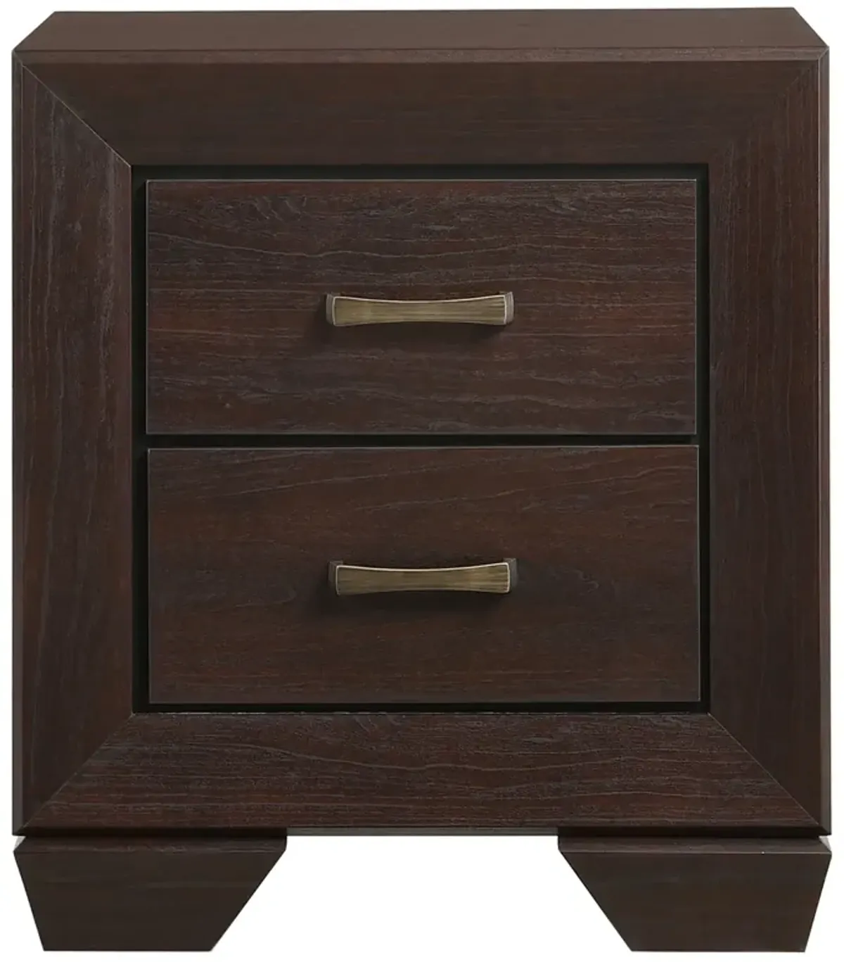 Kauffman 2-Drawer Nightstand Dark Cocoa