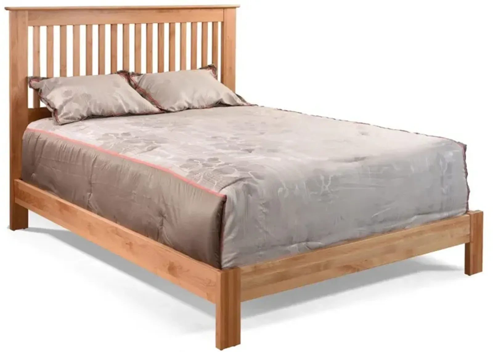 Archbold Shaker Queen Tuscan Brown Slat Headboard & Footboard