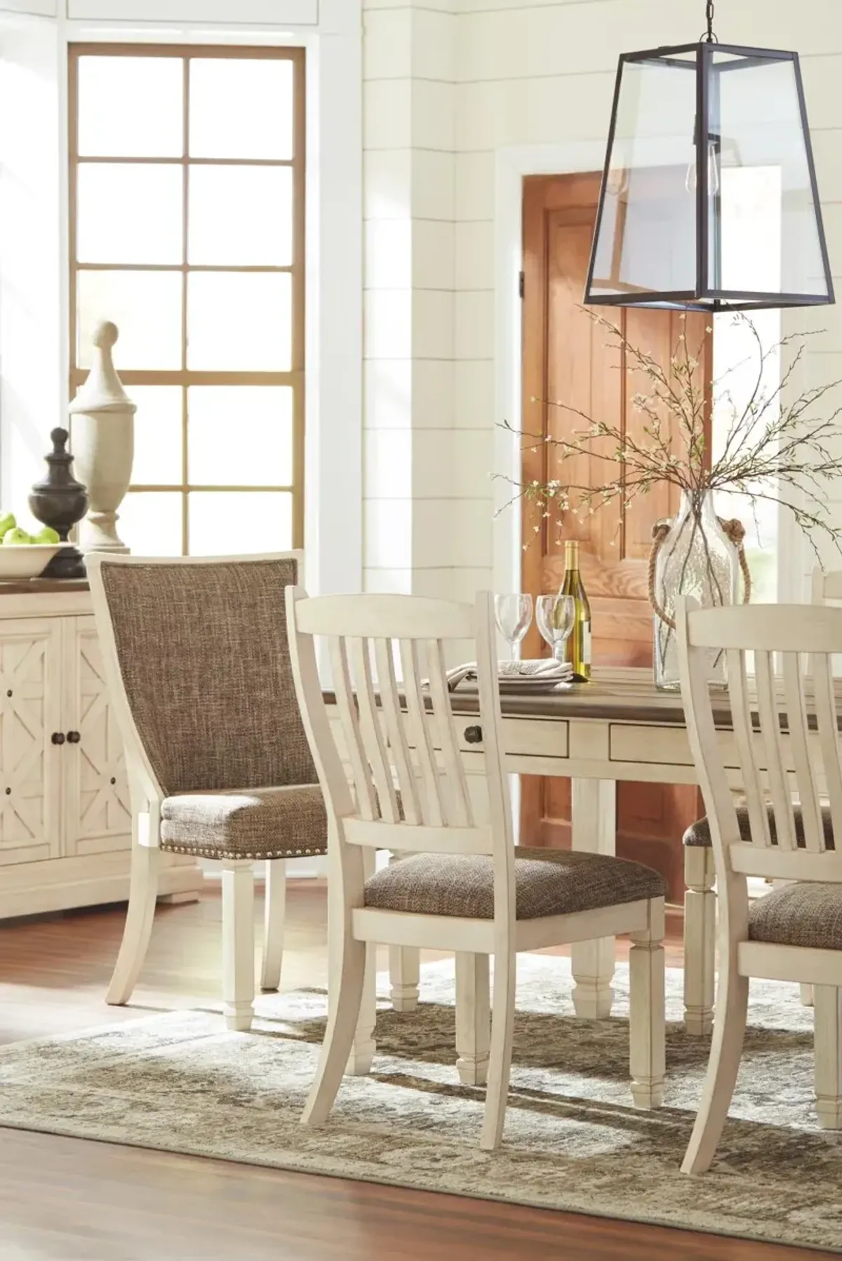 Ashley Bolanburg Rectangular Two-Tone Dining Room Table