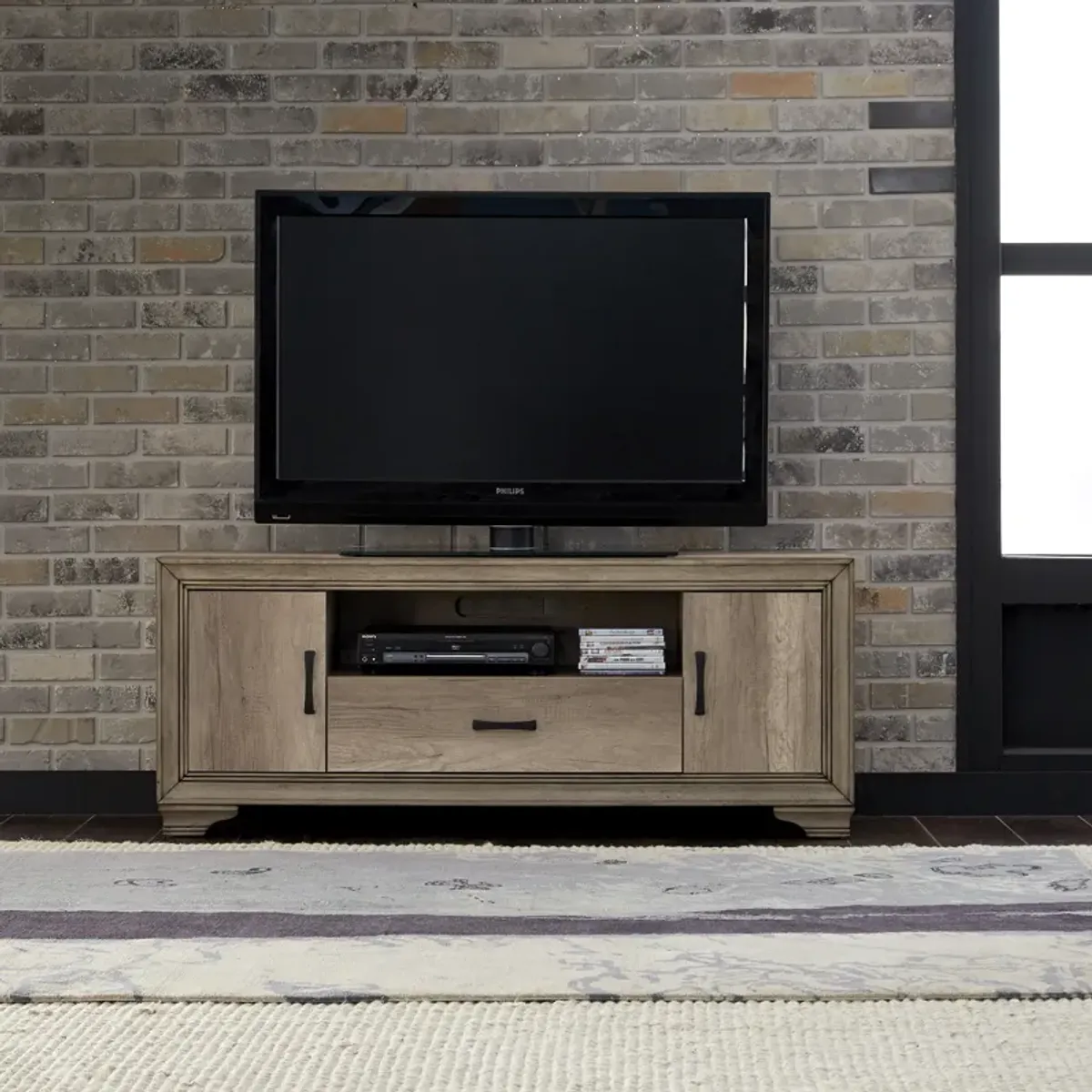 Liberty Furniture Sun Valley Sandstone 60 Inch Media Entertainment TV Stand