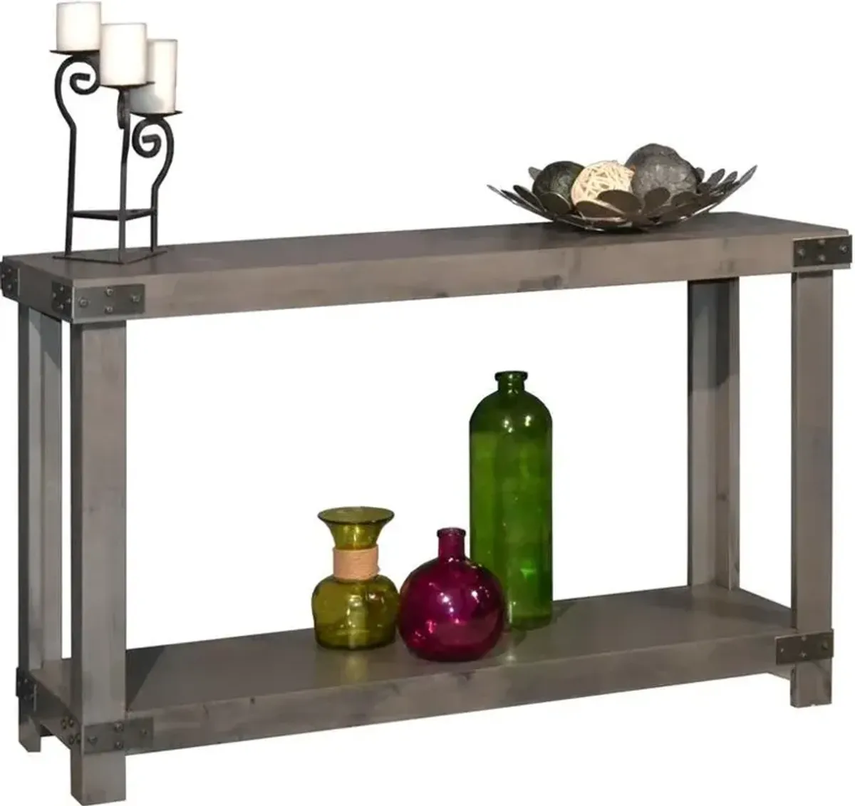 Aspenhome Industrial Smokey Grey Sofa Table