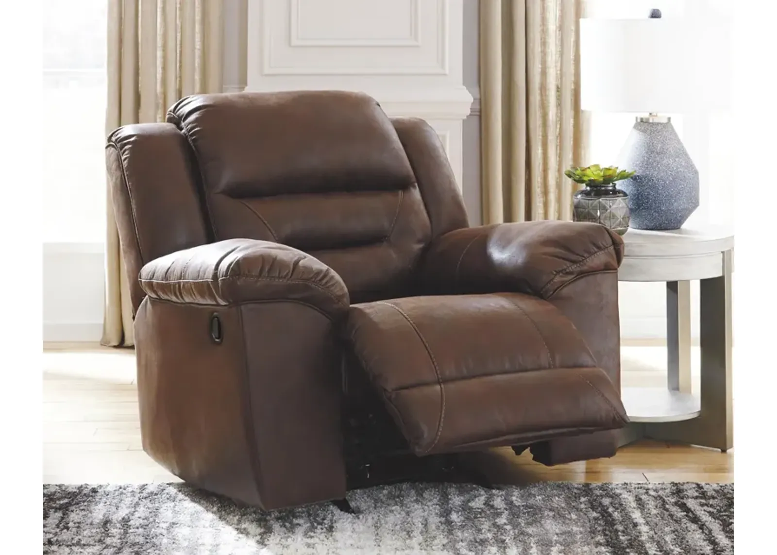 Ashley Stoneland Chocolate Rocker Recliner