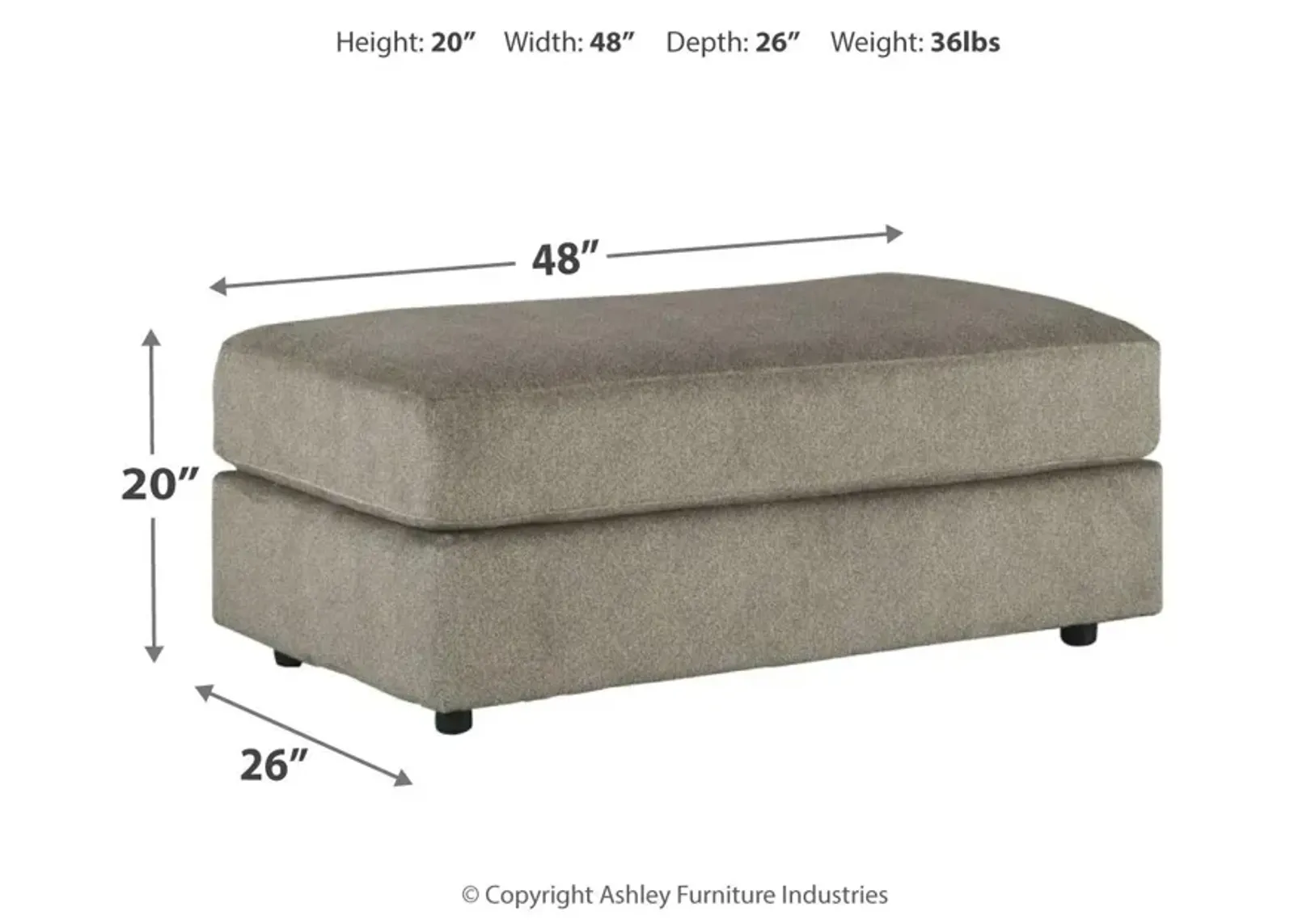 Ashley Soletren Ash Oversized Accent Ottoman