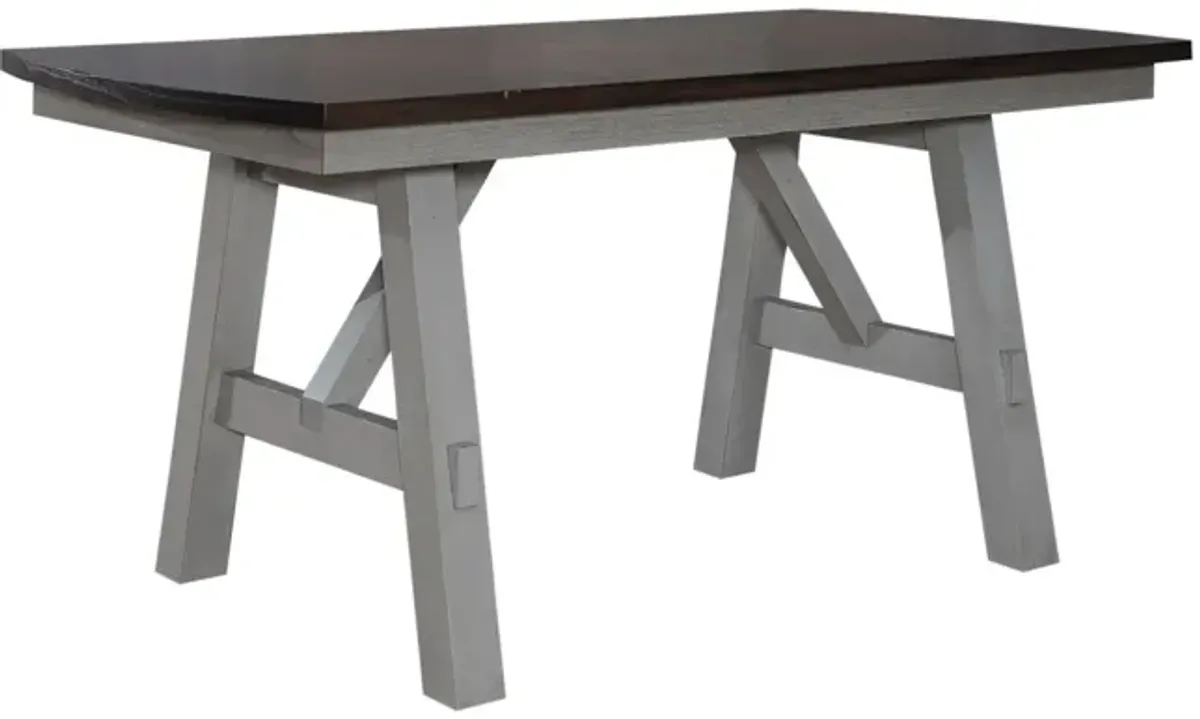 Liberty Furniture Newport 6-Piece Carbon Grey/Smokey Grey Casual Dining Gathering Table Set