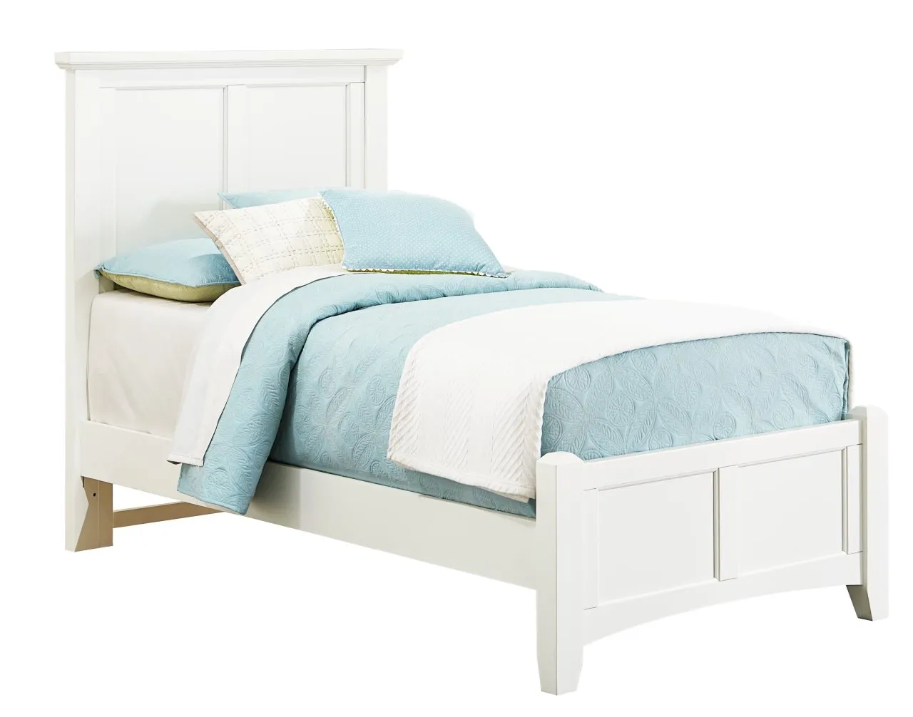 BONANZA MANSION BED HEADBOARD ONLY IN WHITE - TWIN