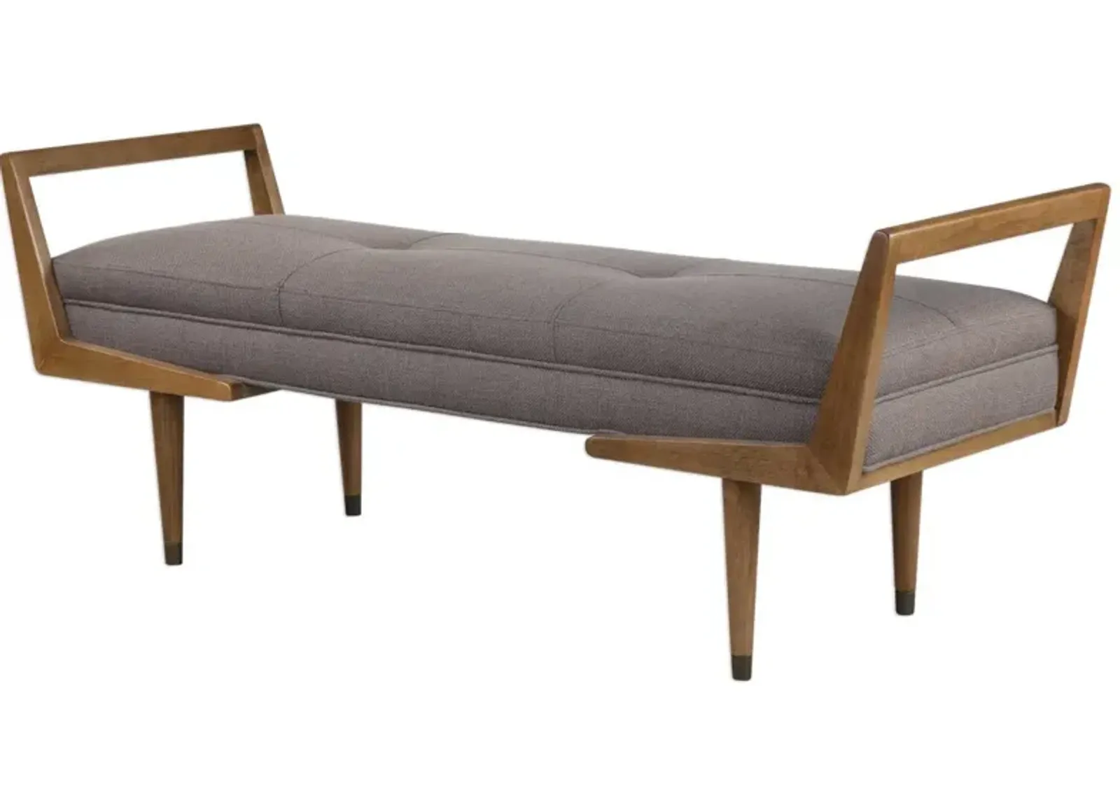 Uttermost Waylon Taupe Gray Bench