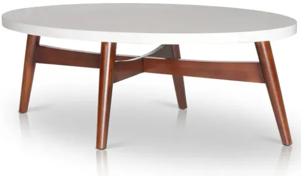 Steve Silver Serena Silverstone Oval Cocktail Table