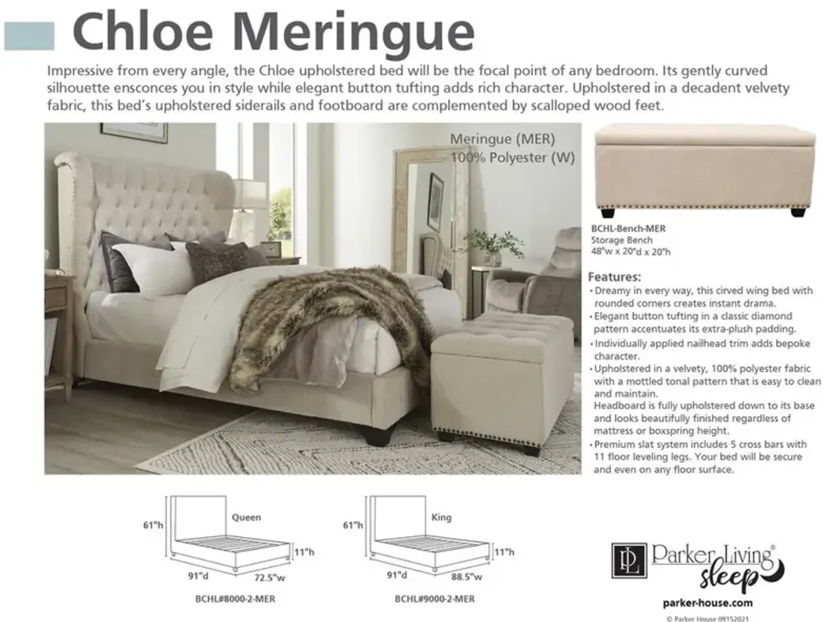 Parker House Chloe Collection Meringue Natural King Headboard