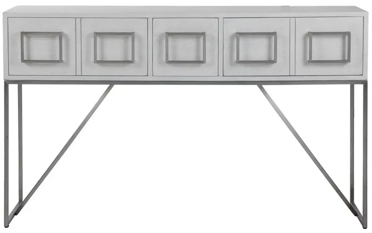 Uttermost Abaya Soft White Console Table