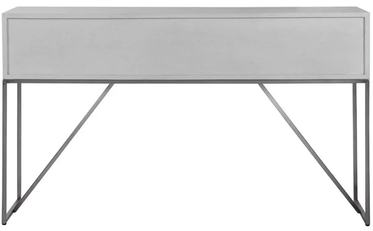 Uttermost Abaya Soft White Console Table