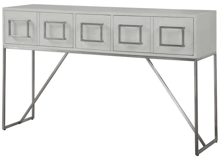 ABAYA SOFT WHITE CONSOLE TABLE