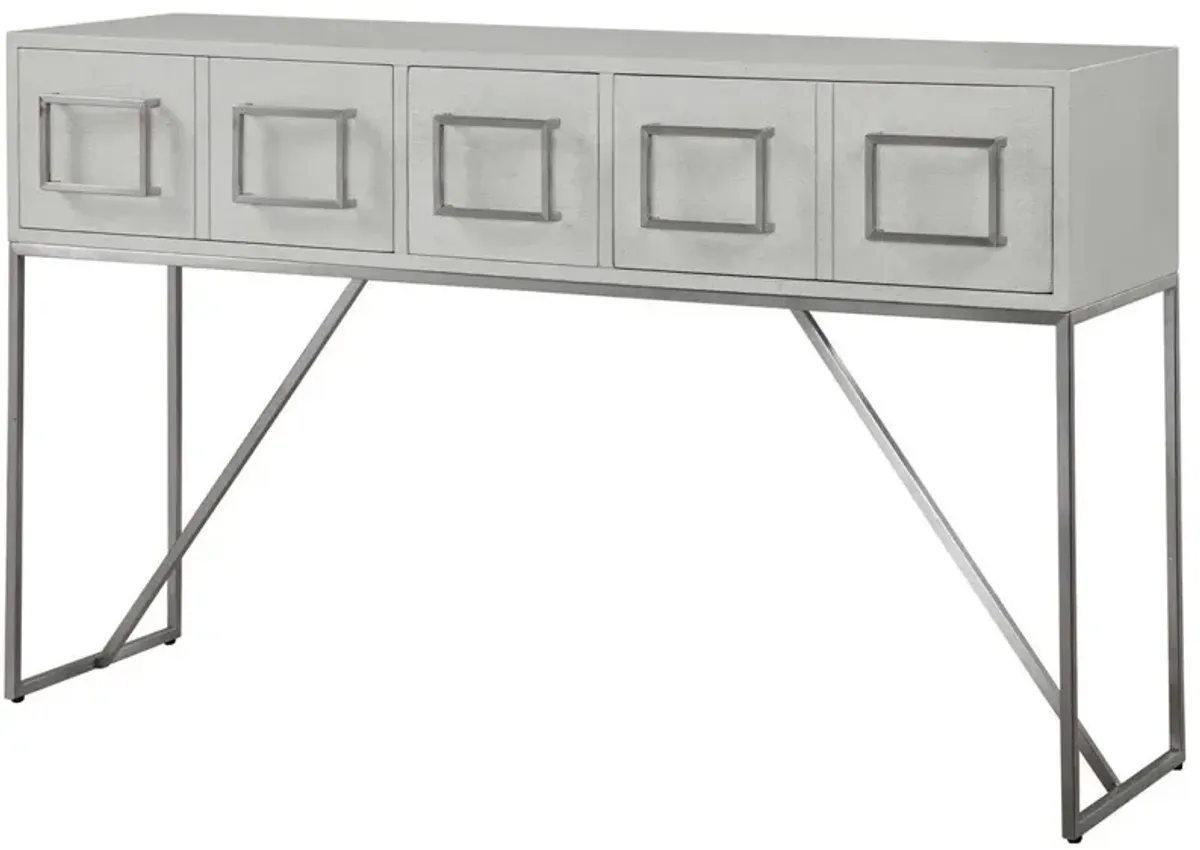 Uttermost Abaya Soft White Console Table