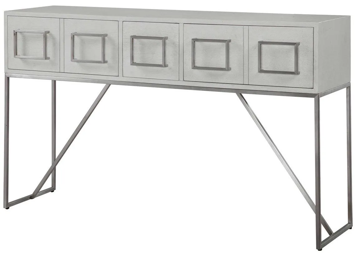 ABAYA SOFT WHITE CONSOLE TABLE