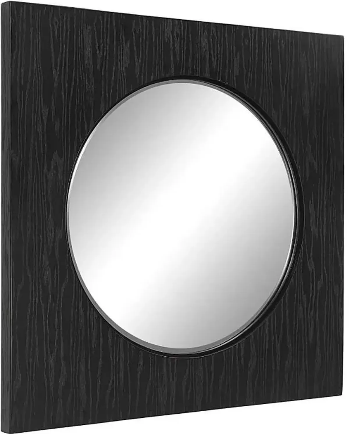 Uttermost Hillview Black Panel Mirror