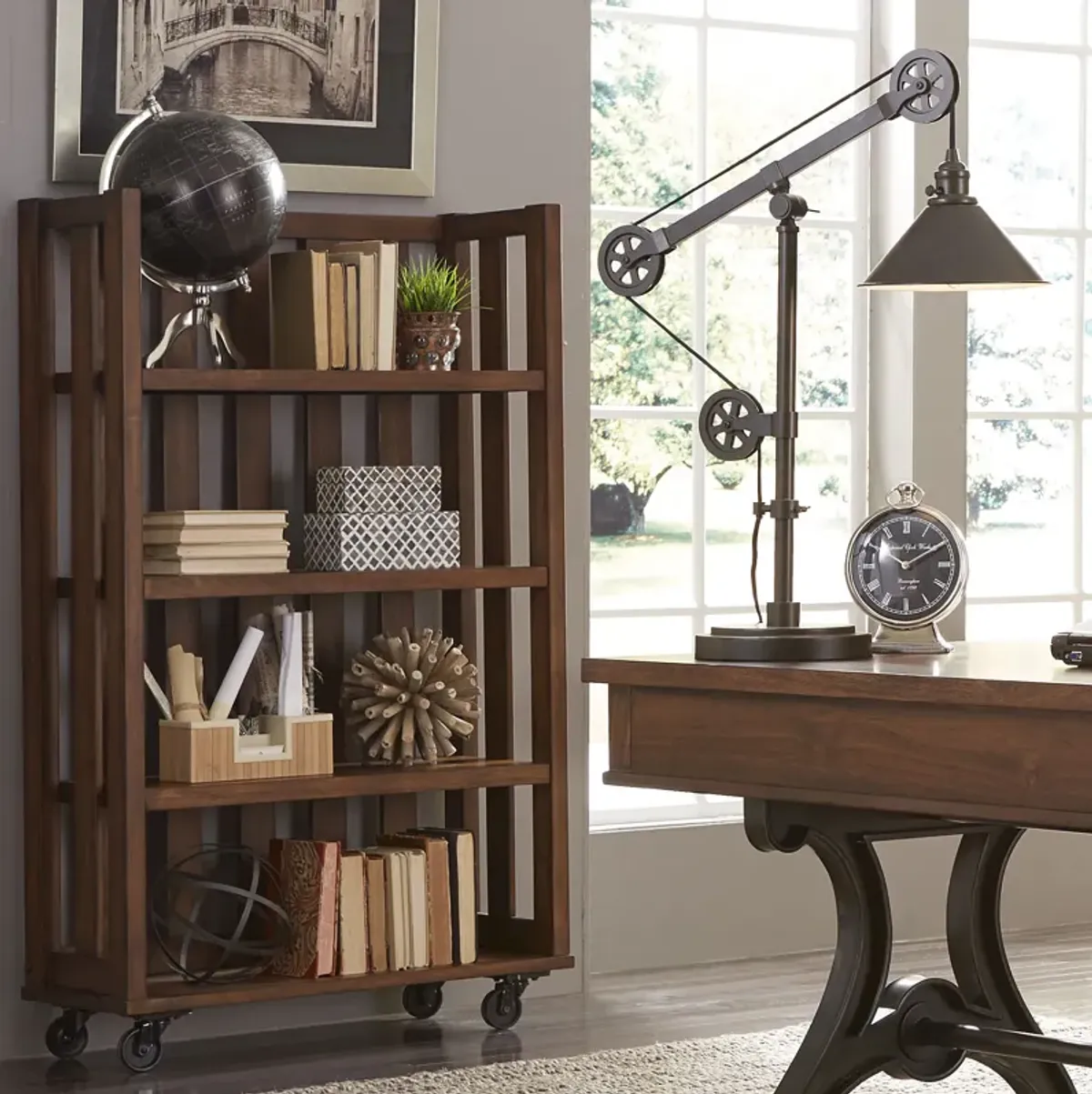 Liberty Furniture Arlington House Cobblestone Brown Open Bookcase