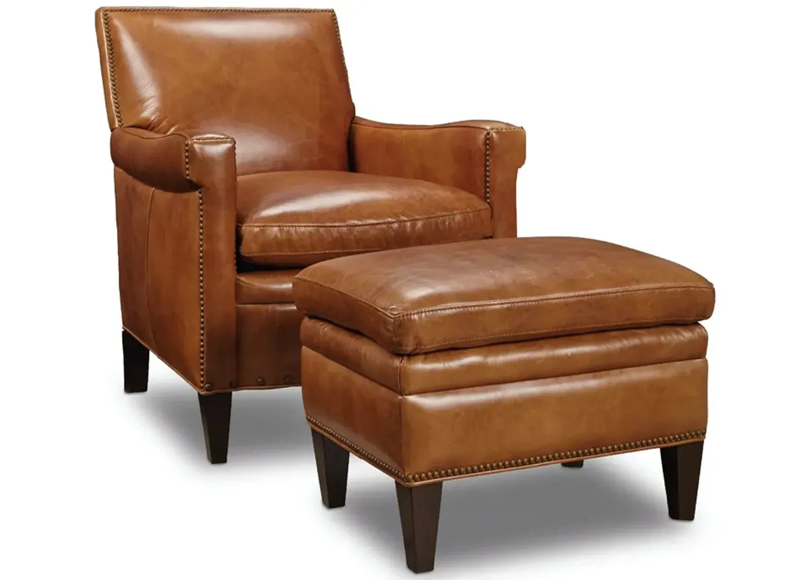 Hooker Furniture Jilian Huntington Morrison Leather Club Chair