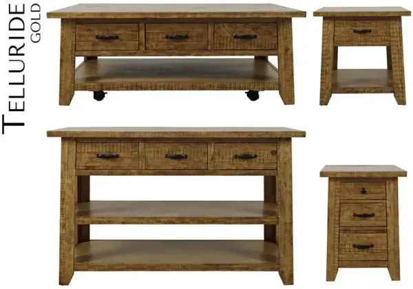 Jofran Telluride End Table Gold