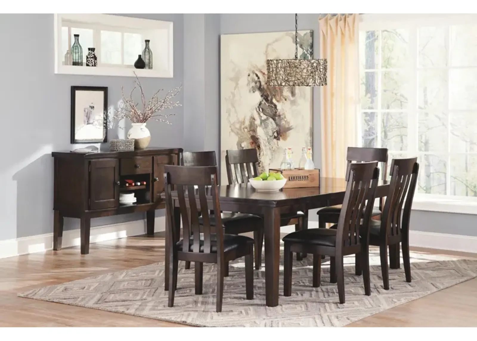 Ashley Haddigan Dark Brown Dining Extension Table