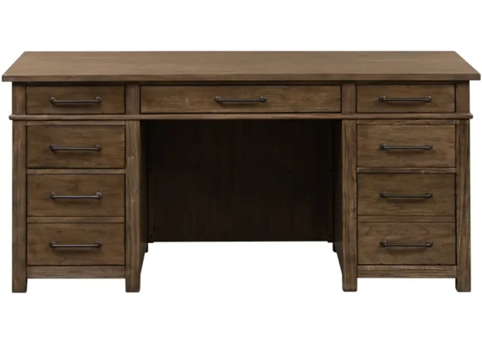 Liberty Furniture Sonoma Road Weather Beaten Bark Desk/Credenza