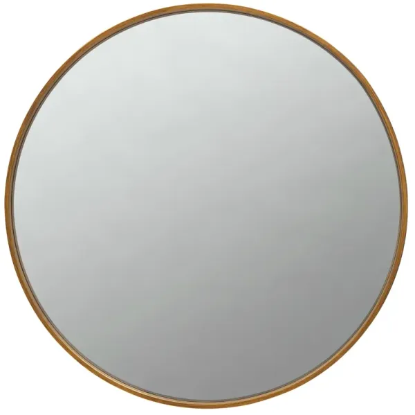 Coaster O'Malley 40 X 40 Inch Round Framed Wall Mirror Brass