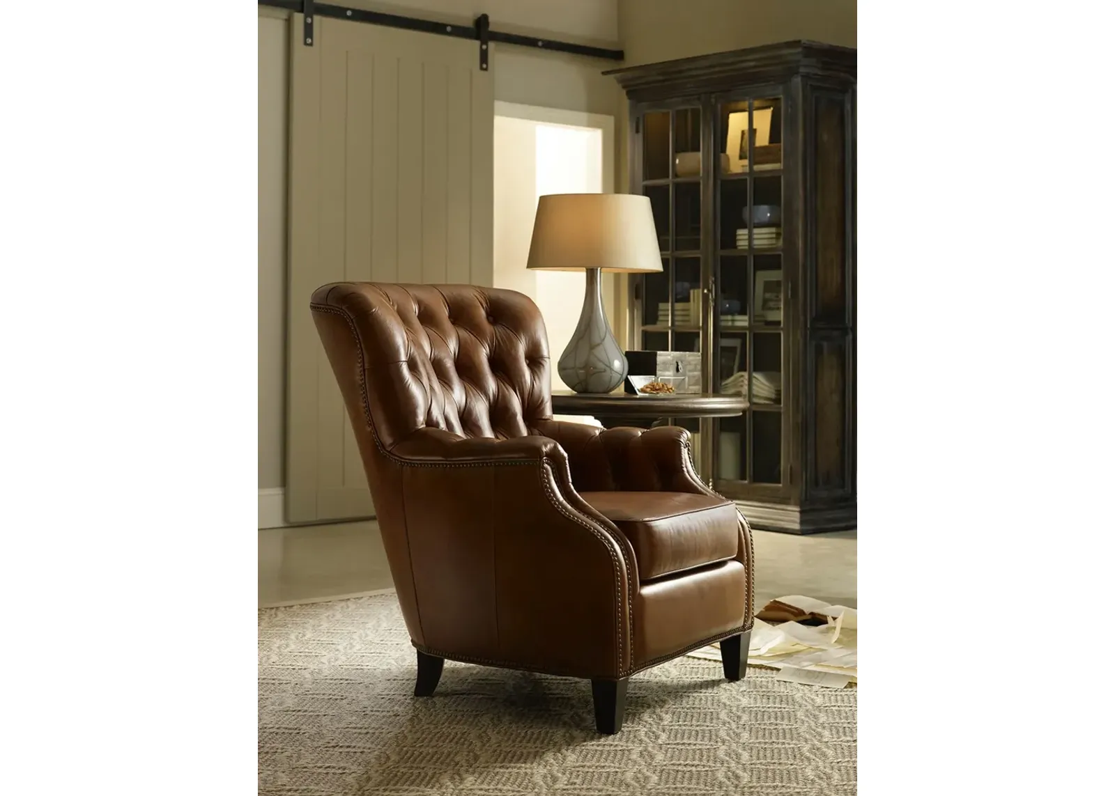 Hooker Furniture Hamrick Club Leather Chair