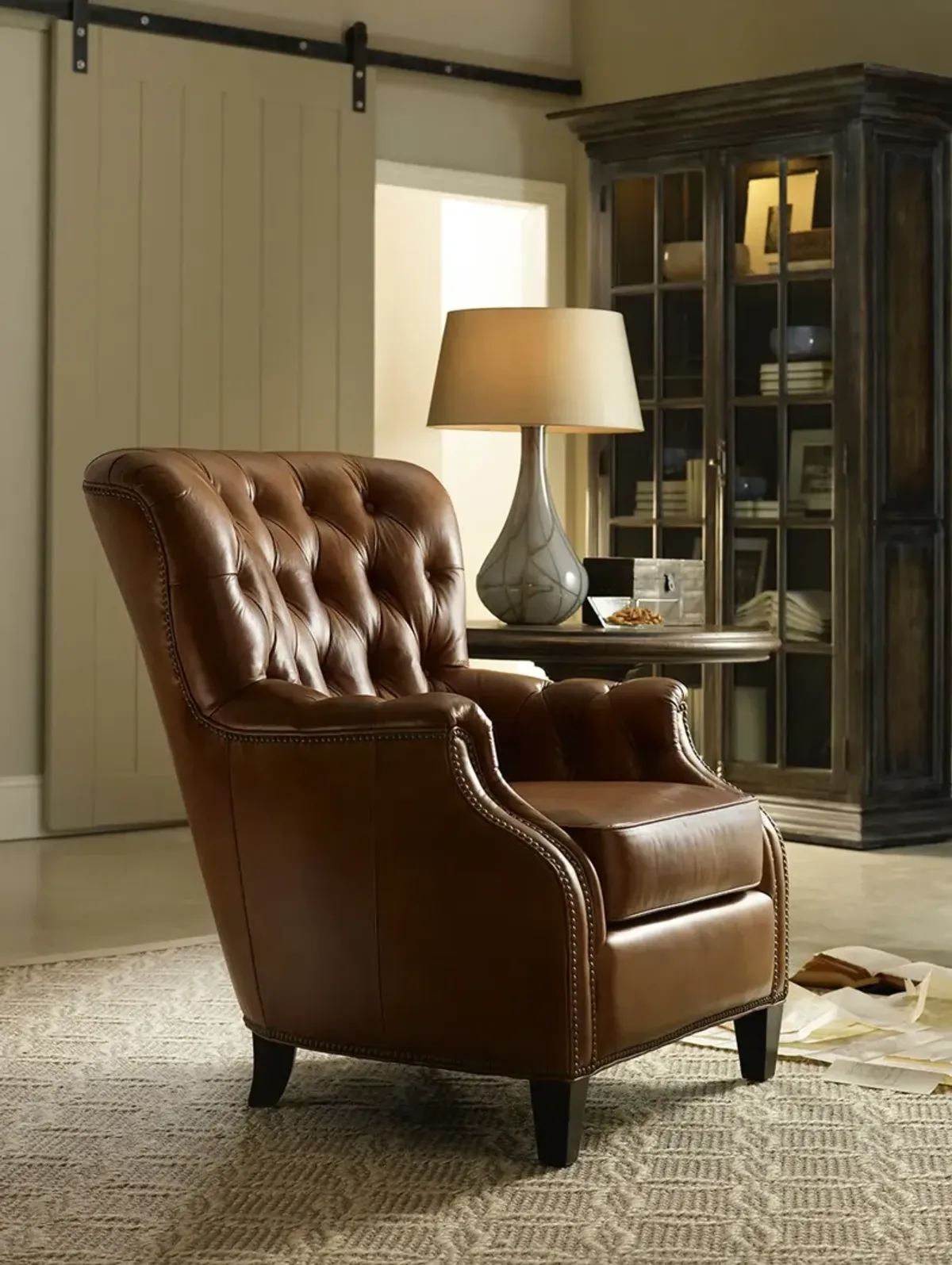 Hooker Furniture Hamrick Club Leather Chair