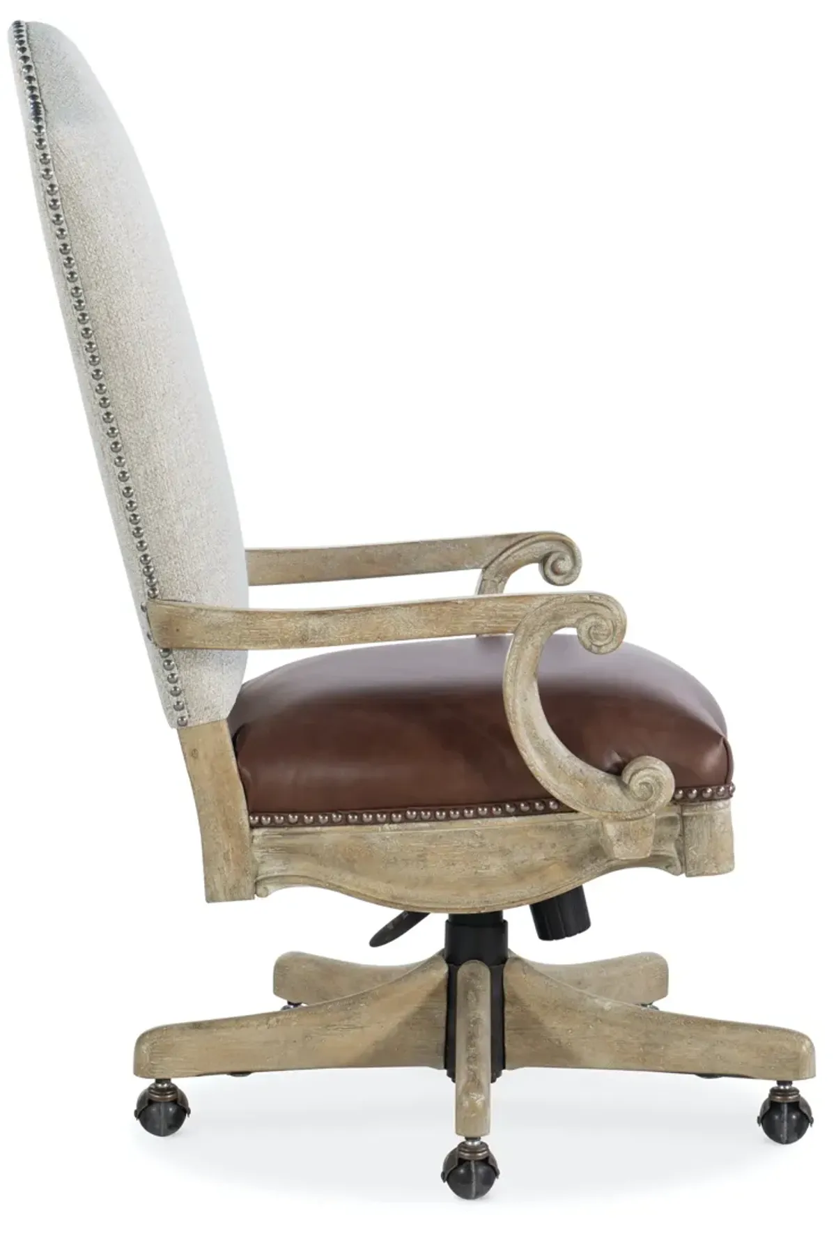 Hooker Furniture Castella Tilt Leather Swivel Chair