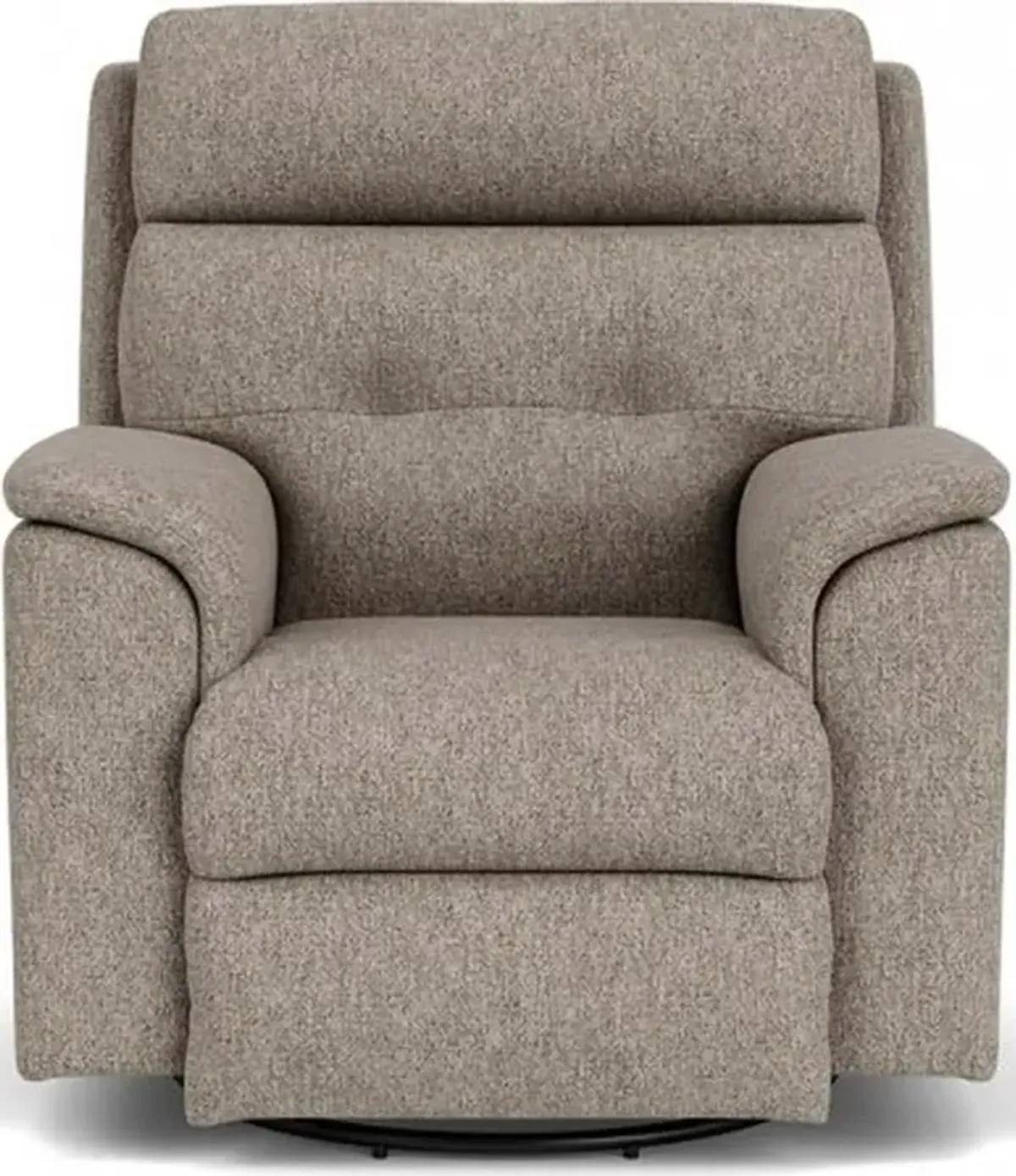 MASON SILVER MUSLIN SWIVEL GLIDING MANUAL RECLINER