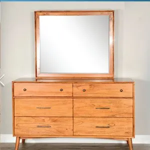 AMERICAN MODERN CINNAMON 6-DRAWER DRESSER