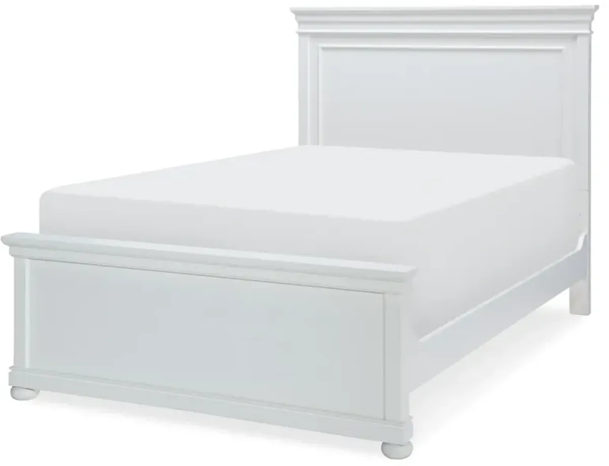 CANTERBURY WHITE PANEL HEADBOARD FULL WHITE FINISH