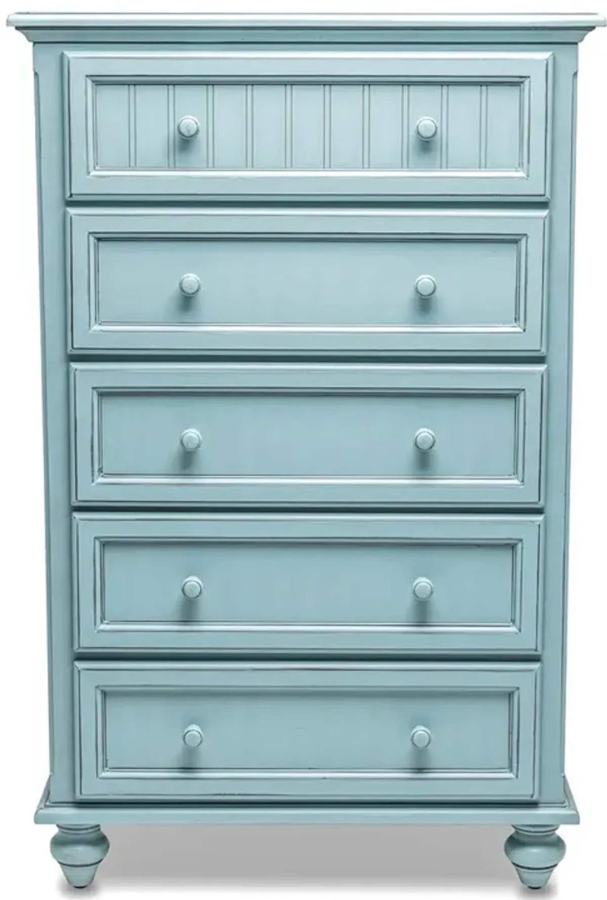 Seawinds Monaco 5-Drawer Bleu Finish Chest