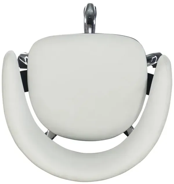Powell White Gas Lift Home Office Desk Chair