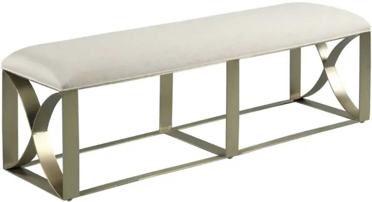 Lenox Beige Upholstered Bench