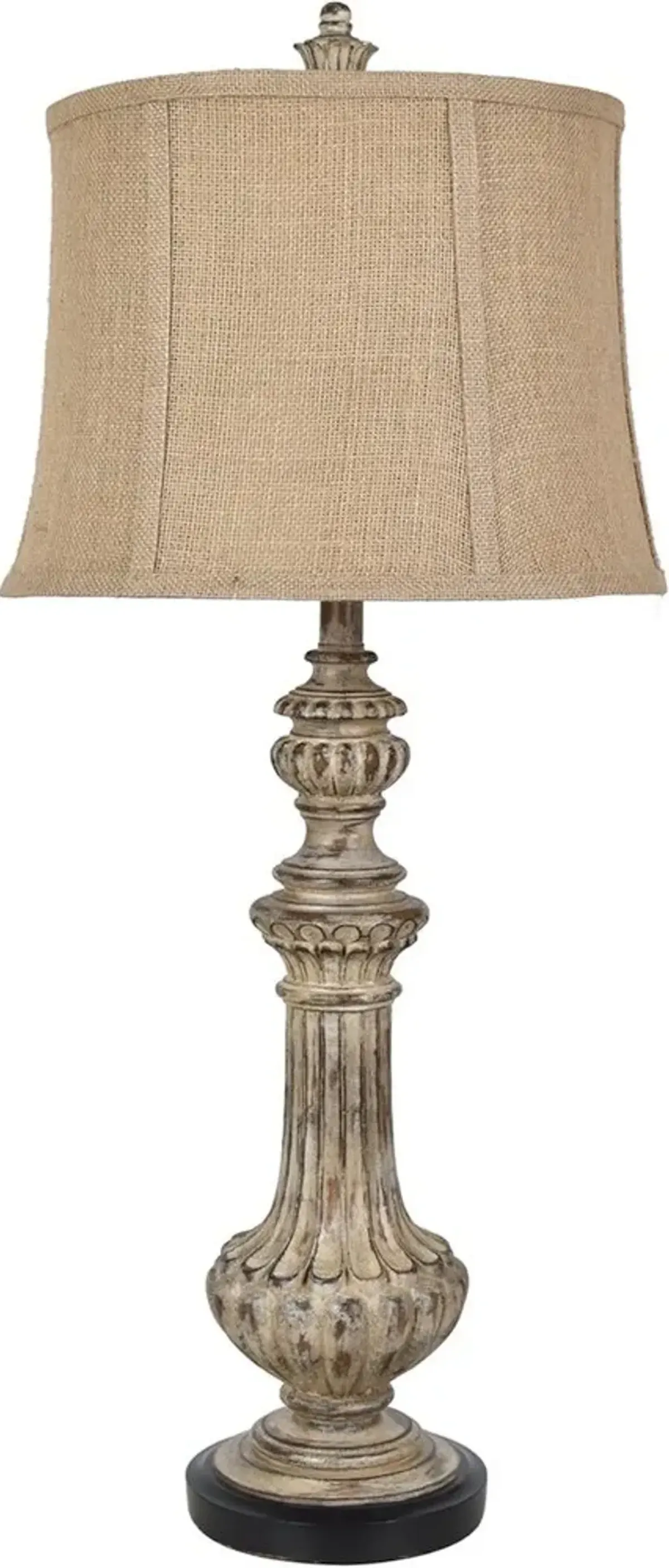 Crestview Cameron Beige/Black Table Lamp