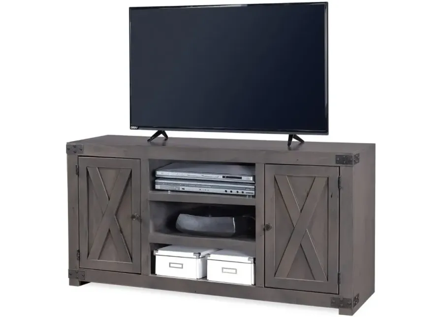 URBAN FARMHOUSE SMOKEY GREY 60 INCH TV STAND CONSOLE