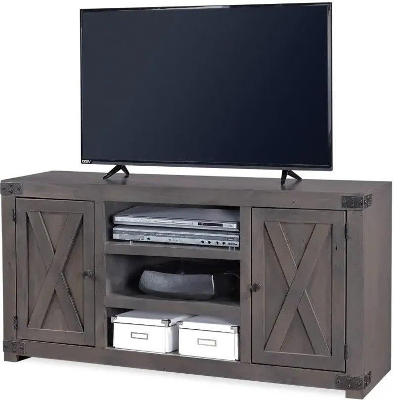 URBAN FARMHOUSE SMOKEY GREY 60 INCH TV STAND CONSOLE