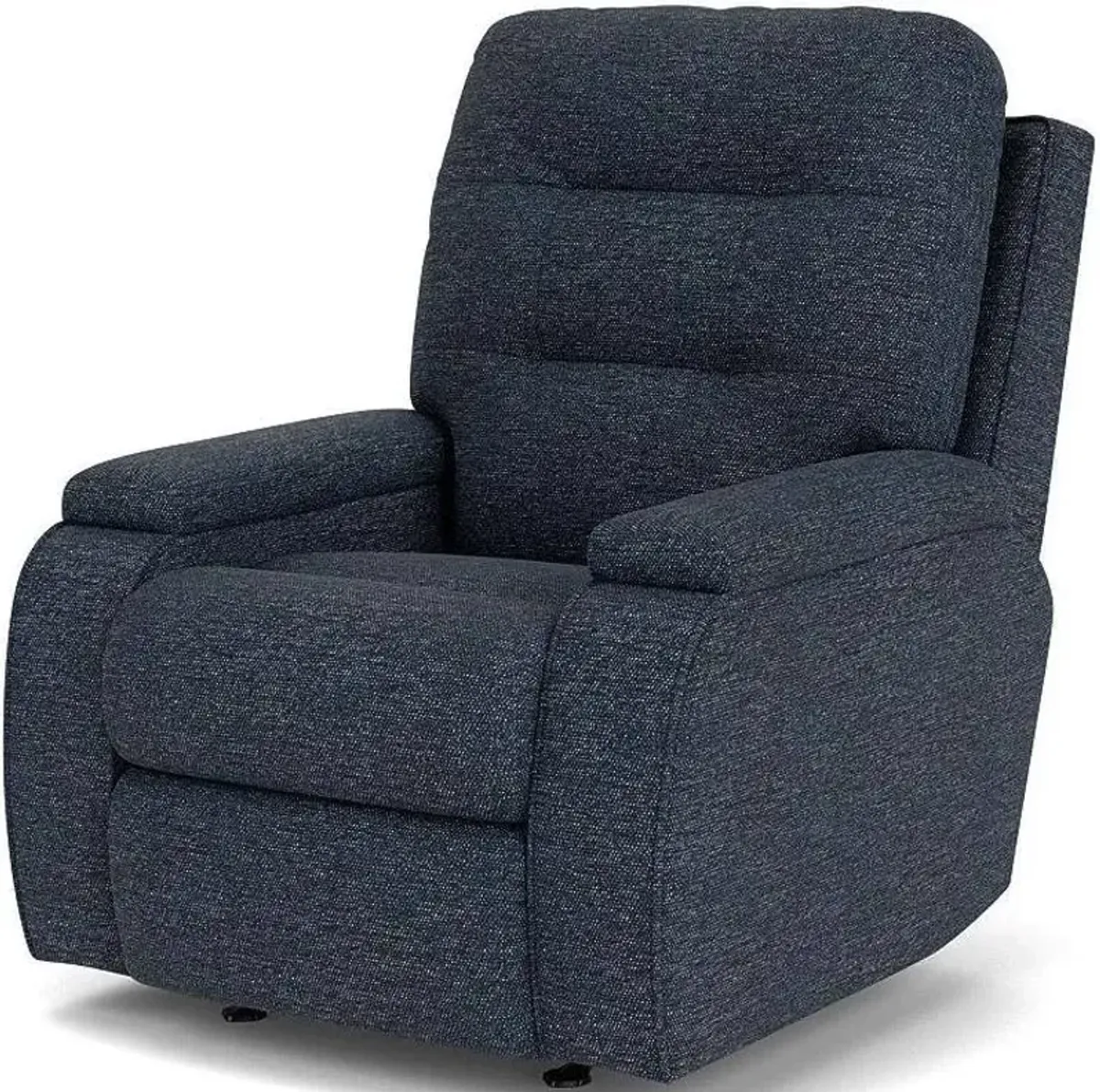 Flexsteel Kerrie Blue Navy Rocking Manual Recliner